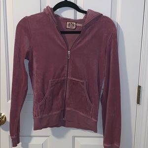 Juicy couture velour zip up jacket